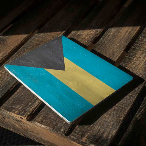 Bahamas Flag Distressed Surface Laptop 2 Skin